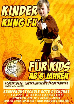 Kinder Kung Fu für Kids ab 6 Jahren